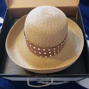 wicker hat neutral colors